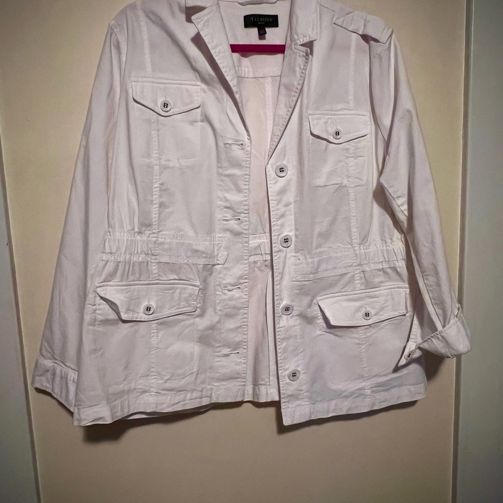 Talbots Women's Soft Pink Utility Jacket